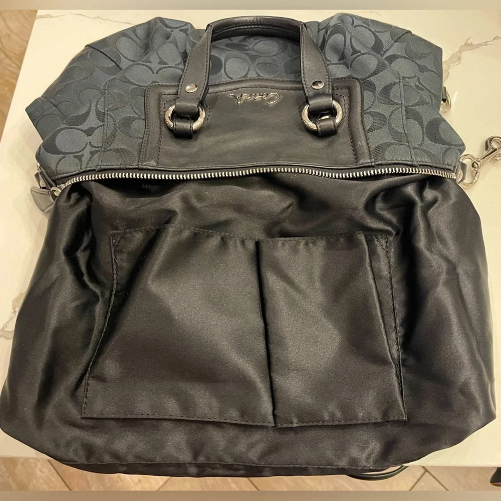 COACH Ashley Signature Satchel in black. EUC - Picture 14 of 17
